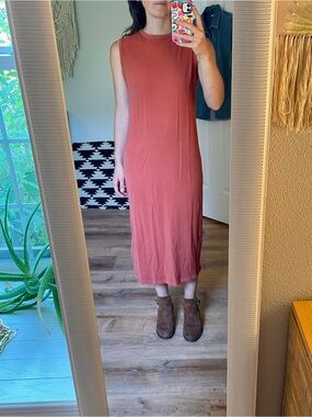 Universal Thread Sleeveless Rust Midi Dress - Casual Everyday Style